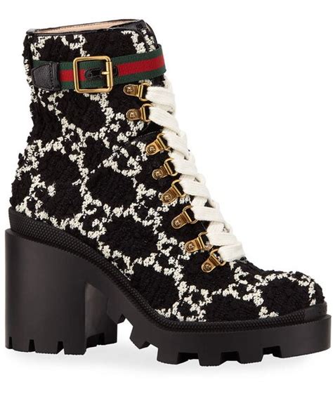 gucci trip gg bootie|designer gucci lace boots.